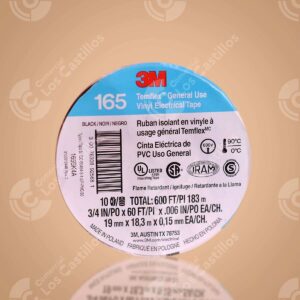 Cinta Eléctrica Negra 19mm x 18.3m