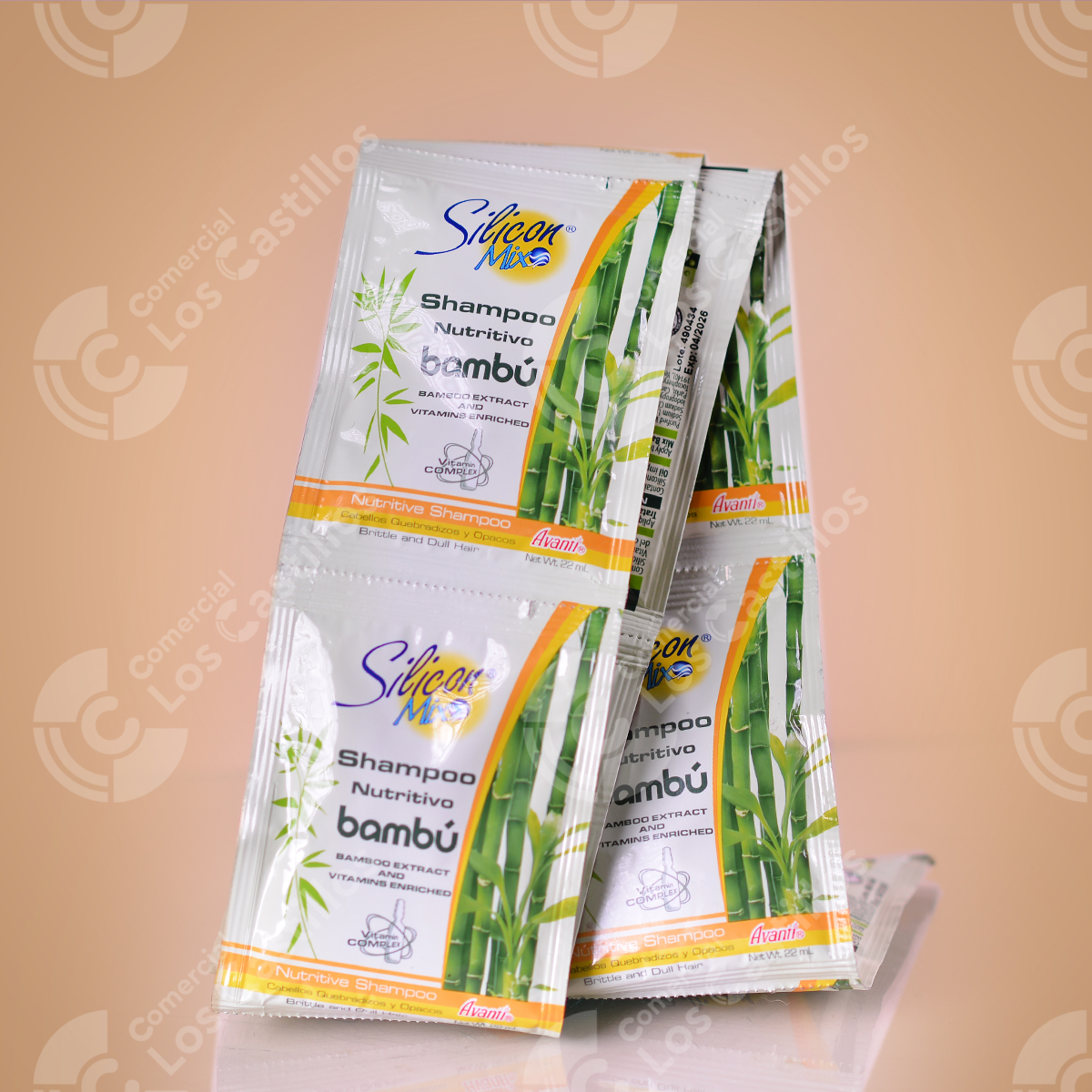 100071_0 Silicon Mix Shampoo Nutritivo Bambú Sachet 22Ml - Comercial Los Castillos