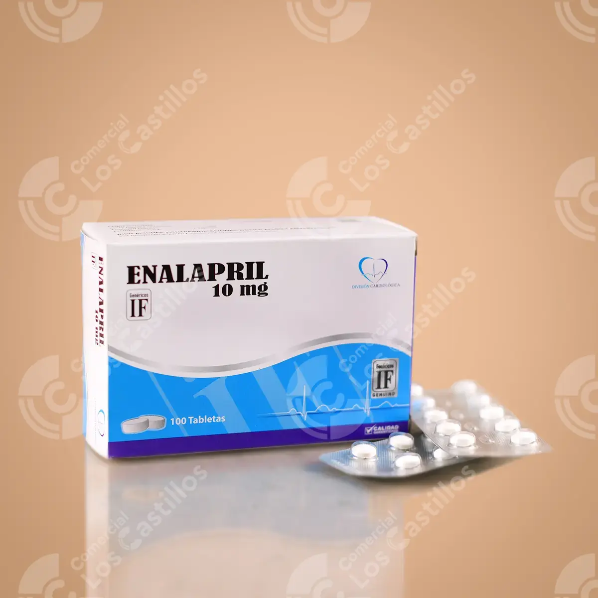 100538_0 Enalapril If 10Mg Tabletas 100 Unidades - Comercial Los Castillos