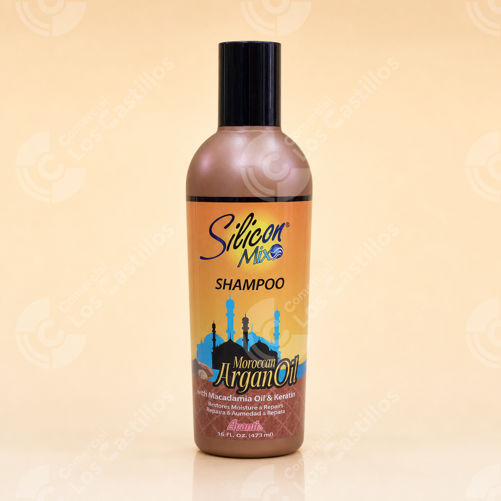 101196_0 Silicon Mix Shampoo Moroccan Argan Oil 16 Oz - Comercial Los Castillos