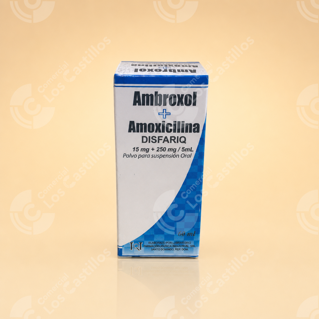 101834_0 Disfariq Ambroxol + Amoxicilina Suspensión Oral 60 Ml - Comercial Los Castillos