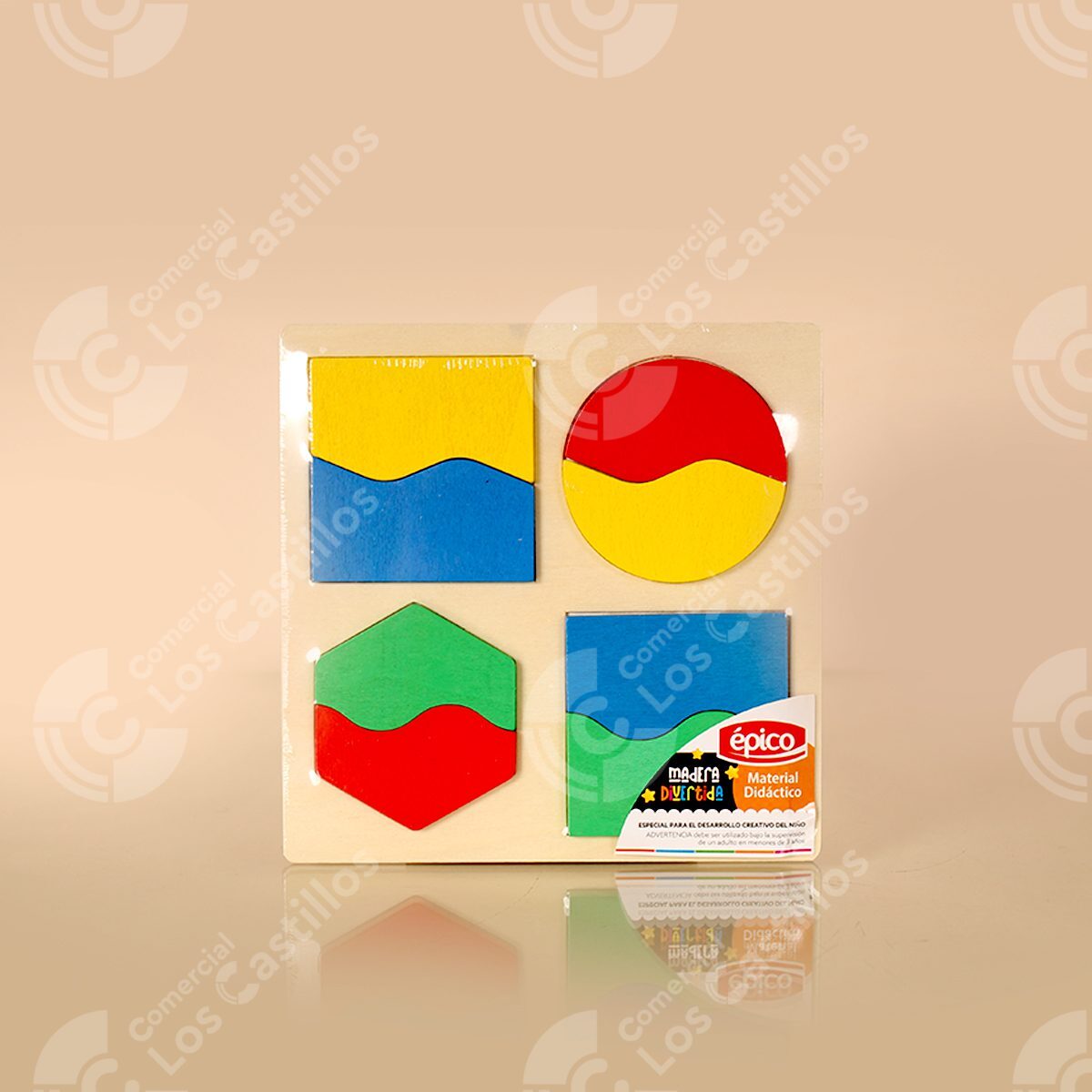 22001470_0 Figuras Geométricas De Madera - Comercial Los Castillos