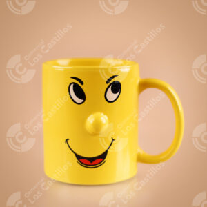Taza Cerámica Estampada Caras 12 Oz 1 Taza Cerámica Estampada Caras 12 Oz - Comercial Los Castillos