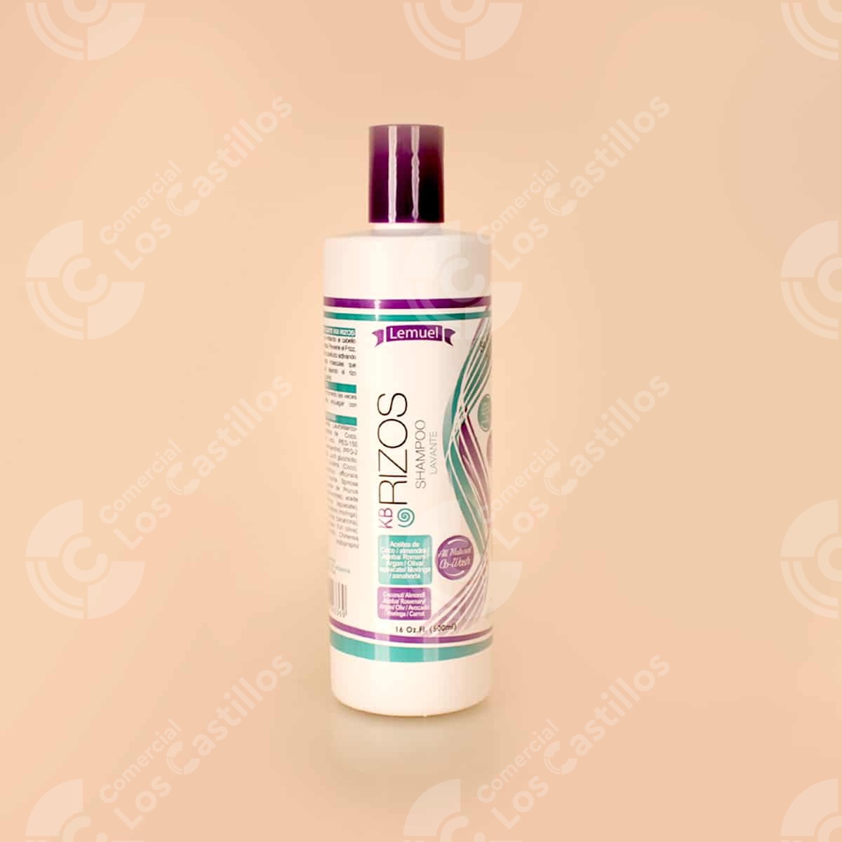 22002550_0 Shampoo Hidratante Rizos 16 Oz - Comercial Los Castillos