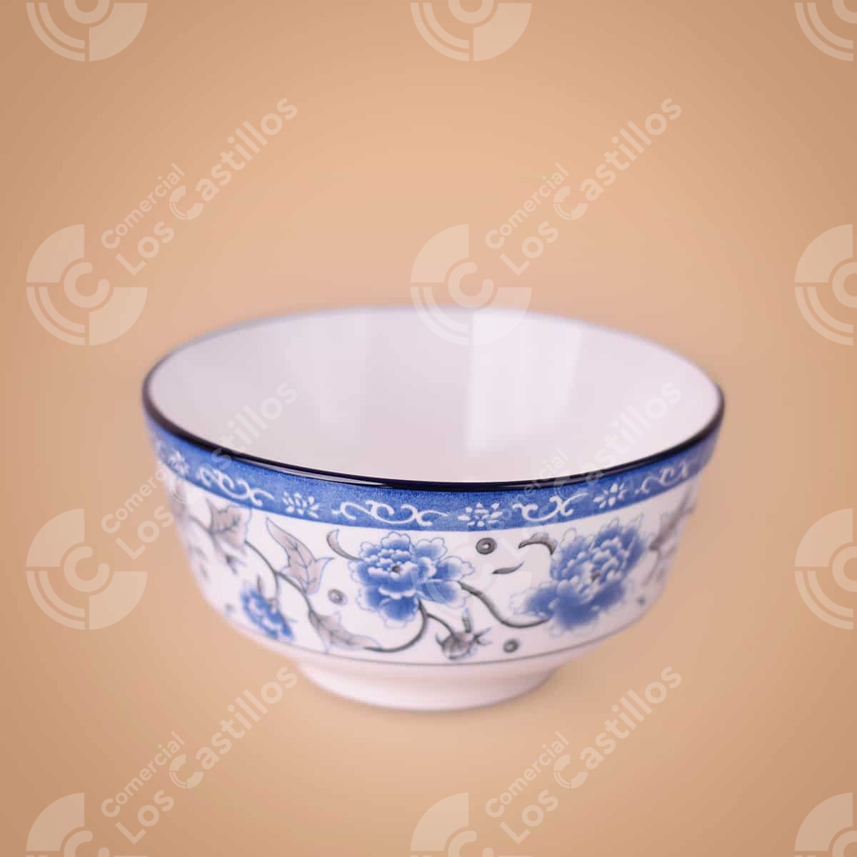 22002575_0 Bowl Cerámica Floral Azul 6&Amp;Quot; - Comercial Los Castillos