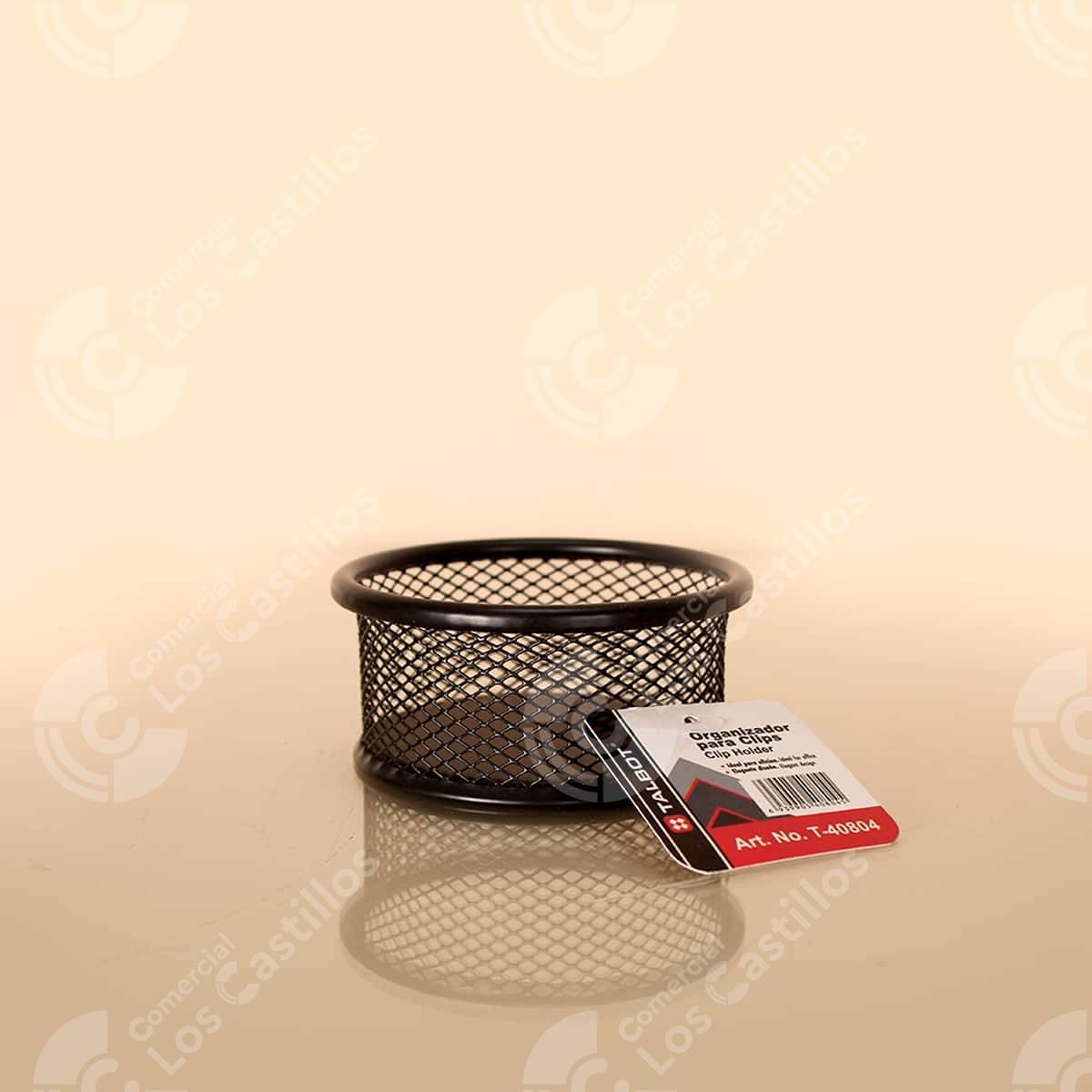 22002596_0 Porta Clips Metálico Negro T-40804 - Comercial Los Castillos