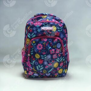Notable Mochila Escolar Floral 18P