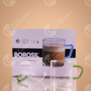 Set de Tazas Vidrio Mango Verde 190ml