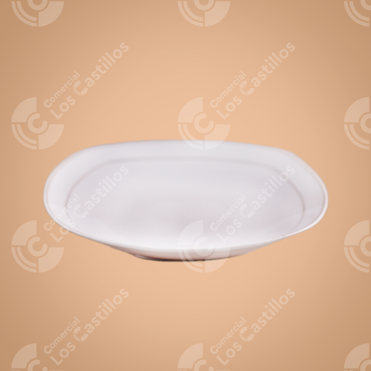 22003370_0 Plato De Sopa Blanco N.09 Cerámica - Comercial Los Castillos