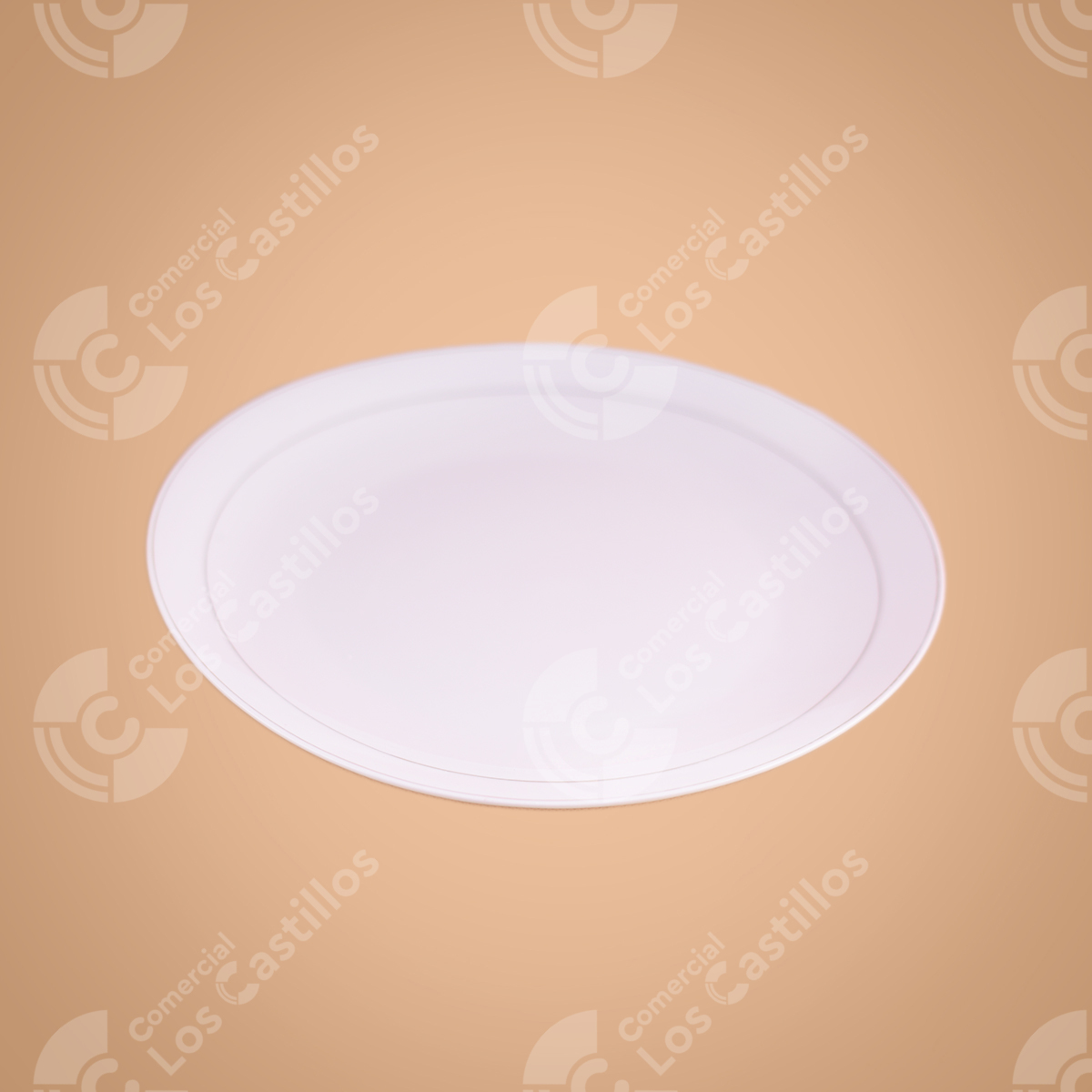22003372_0 Plato Porcelana Blanco 10.25 Pulgadas - Comercial Los Castillos