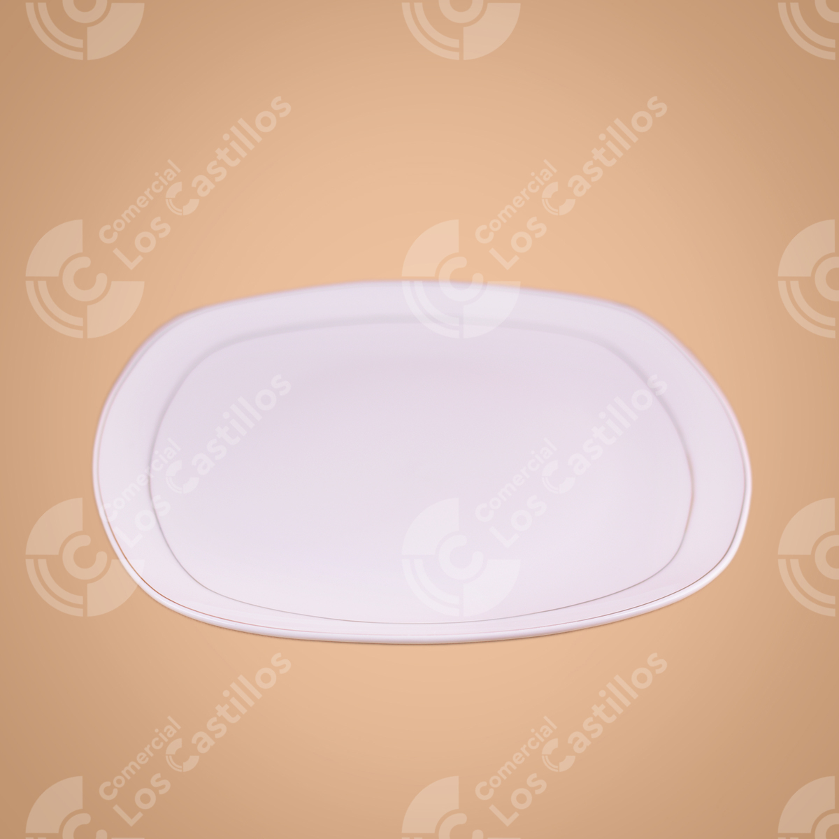 22003373_0 Plato Llano Blanco 10.5 Pulgadas - Comercial Los Castillos
