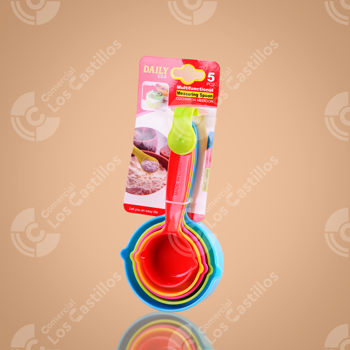22003416_0 Set De Cucharas Medidoras 5 Piezas Multicolor - Comercial Los Castillos