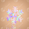 Adorno Led Copo De Nieve 35 Luces Multicolor - Comercial Los Castillos