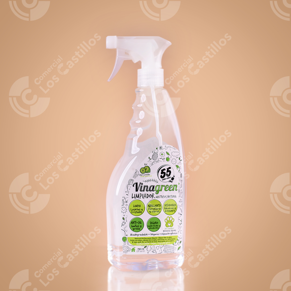 22003497_0 Limpiador Vinagreen - Limpieza Ecológica (790Ml) - Comercial Los Castillos
