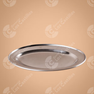 Plato Ovalado Cromado - Elegancia y Funcionalidad (30cm)