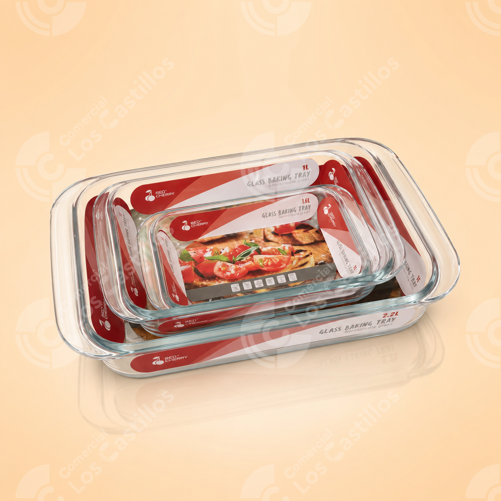 31183_0 Paire Rectangular – Resistente Al Calor (1.8 Litros) - Comercial Los Castillos