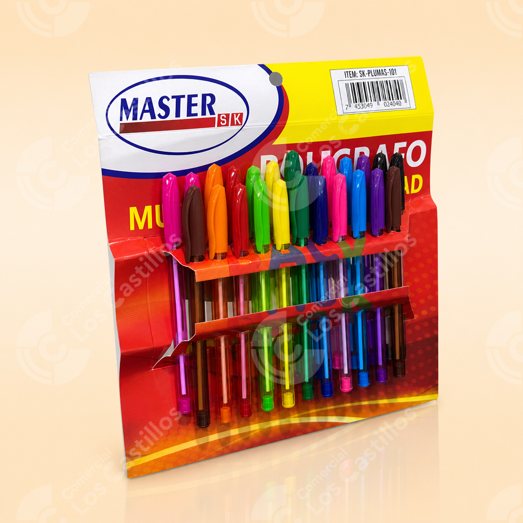368508_1 Ruger Lapicero Multicolor 24 Unidades - Comercial Los Castillos