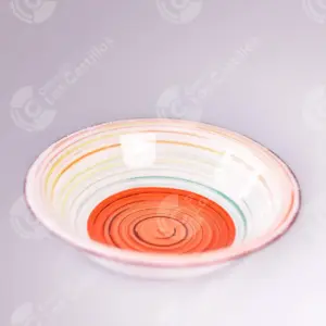 Bowl de Cerámica Estampado – Diseño Colorido (21x8cm)