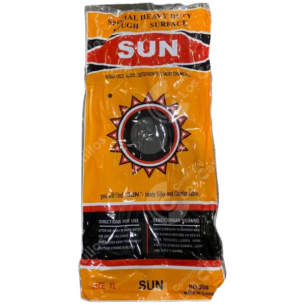 P000003553_0 Guante Sun Negro - Protección Pesada - Comercial Los Castillos