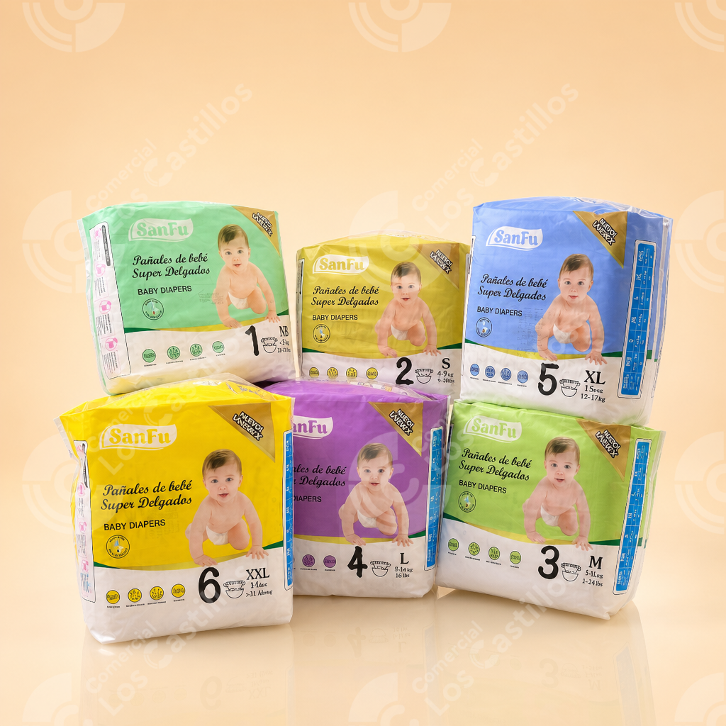 P000011564_0-1 Pañales de Bebé Super Delgados Tallas NB–XXL - Comercial Los Castillos