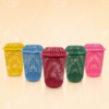 Hamper Plástico Con Tapa Y Asa Grande - Colores Surtidos - Comercial Los Castillos