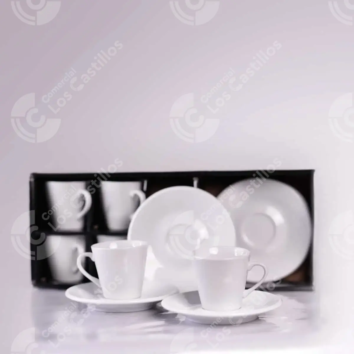Pr-A517_0 Set De Taza De Café Con Platillo – Elegancia Y Funcionalidad - Comercial Los Castillos