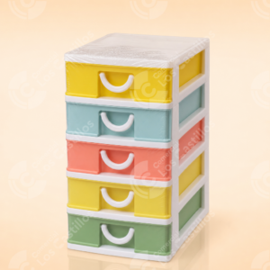 Gaveterito Plástico de 5 Gavetas Multicolor