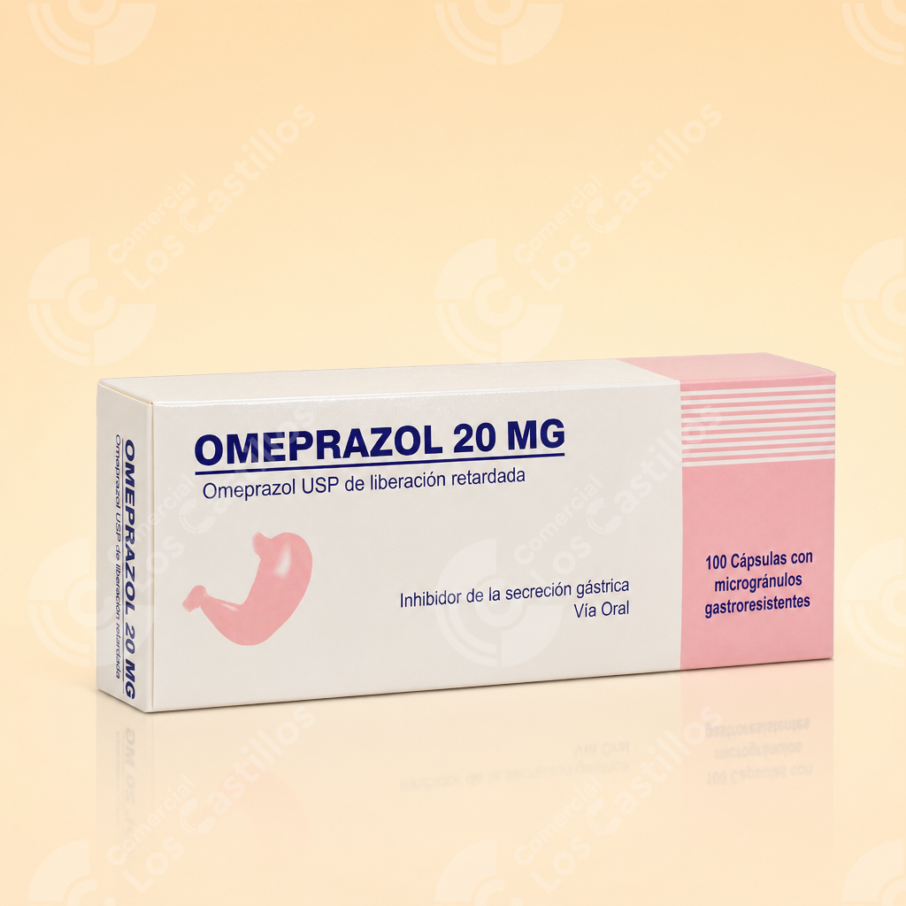 00926_2 Omeprazol 20MG - (Caja) - Comercial Los Castillos