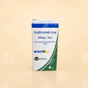 Azitromicina 200mg/5ml Suspensión Oral Sabor Banano 15ml