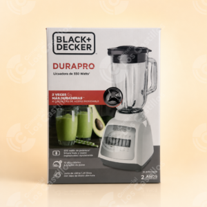 Black+Decker DuraPro Licuadora 550W Jarra de Vidrio 1.25L