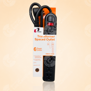 Regleta Eléctrica 6 Salidas con Protección