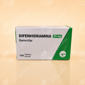 Difenhidramina - Alivio de Alergias (100 tabletas)