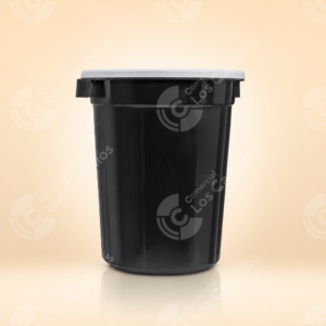 Cubo Plástico 100 Litros con Tapa Negro