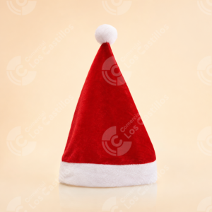 Gorro De Navidad Rojo Con Pompón Blanco