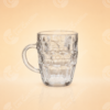 Jarra de Cristal con Asa y Diseño en Relieve - Comercial Los Castillos
