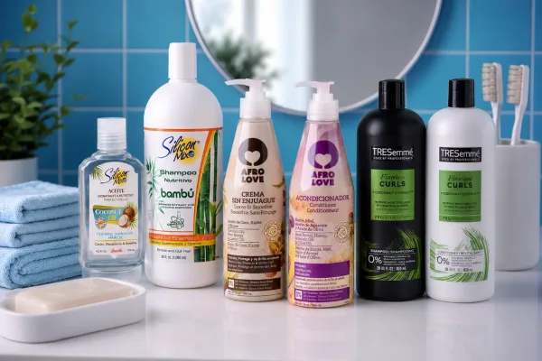 Cuidado del Cabello Rizado Rutina y Productos Sanos